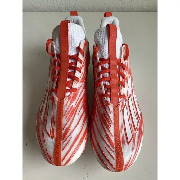 Adidas Adizero Football‎ Cleats Men’s Size 12 Orange White Shoes HP8748 NEW main image 7